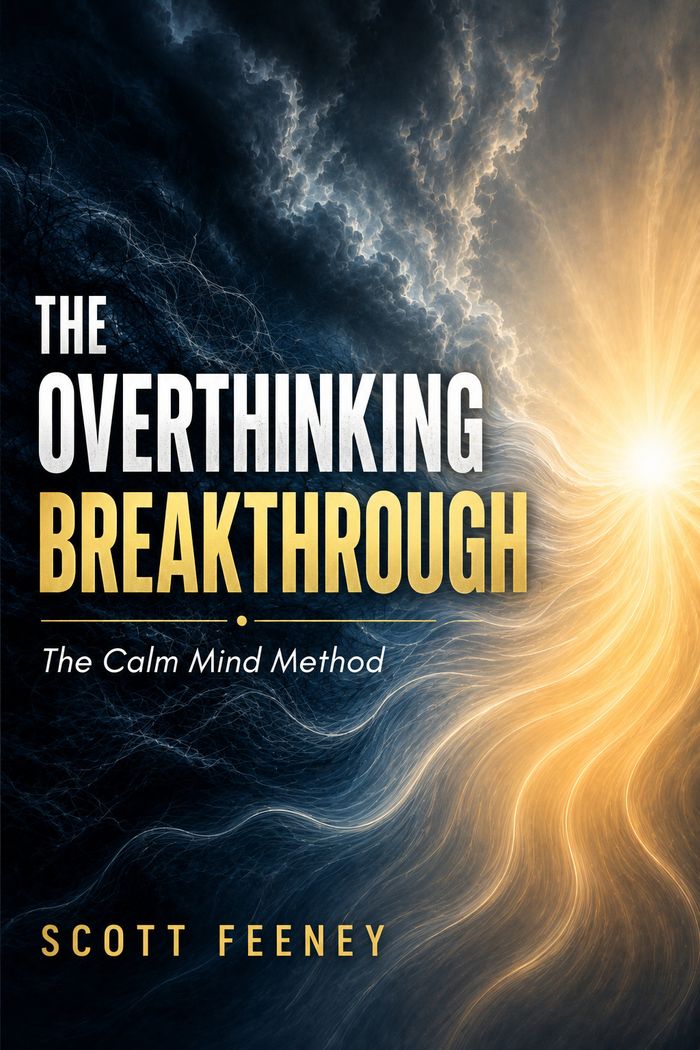 Cover of The Overthinking Breakthrough: The Calm Mind Method, by Scott Feeney